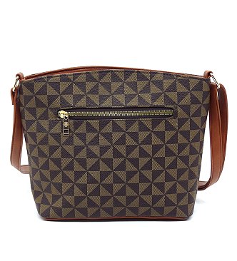 PM Monogram Multi Zip Pocket Crossbody Bag