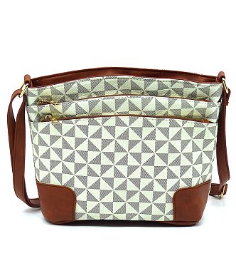 PM Monogram Multi Zip Pocket Crossbody Bag