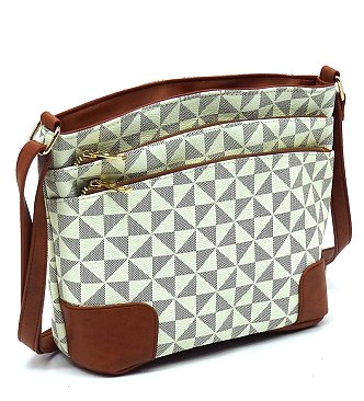 PM Monogram Multi Zip Pocket Crossbody Bag