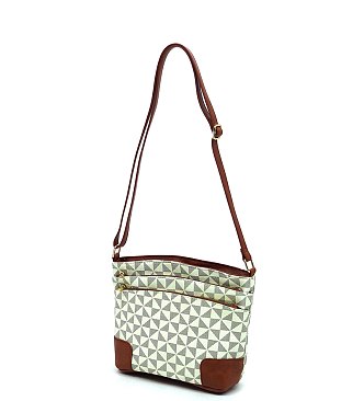 PM Monogram Multi Zip Pocket Crossbody Bag