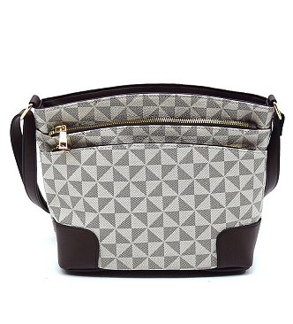 PM Monogram Multi Zip Pocket Crossbody Bag