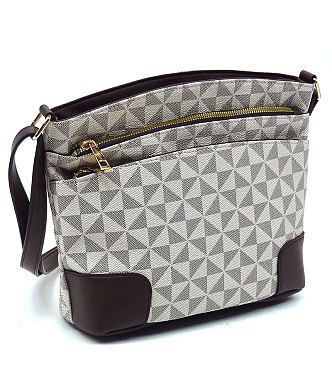 PM Monogram Multi Zip Pocket Crossbody Bag