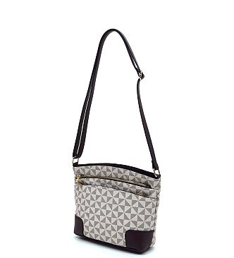 PM Monogram Multi Zip Pocket Crossbody Bag