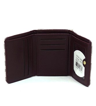 PM Monogram Kiss Lock Tri-fold Wallet