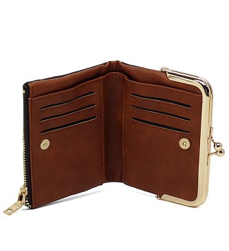 CM Monogram Bifold Kiss Lock Wallet