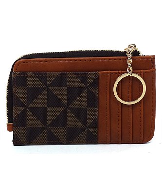 PM Monogram Card Holder Keychain Wallet