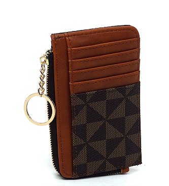 PM Monogram Card Holder Keychain Wallet