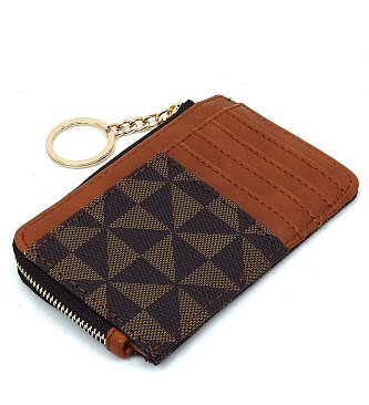 PM Monogram Card Holder Keychain Wallet