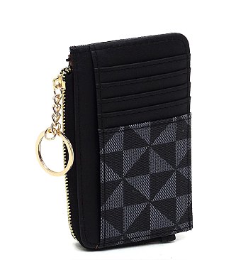 PM Monogram Card Holder Keychain Wallet