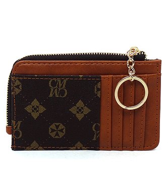 CM Monogram Card Holder Keychain Wallet