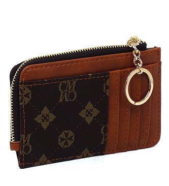 CM Monogram Card Holder Keychain Wallet