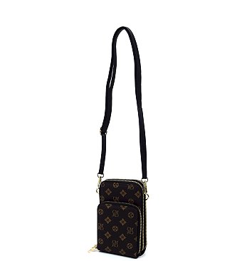 Monogrammed Crossbody Bag Cell Phone Purse