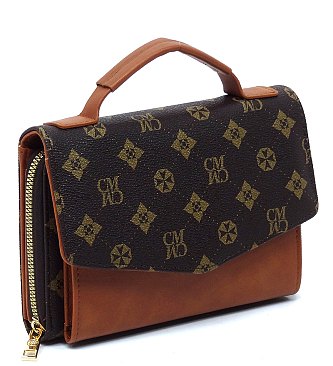 CM Monogram Envelope Flap Crossbody Bag