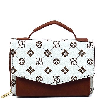 CM Monogram Envelope Flap Crossbody Bag