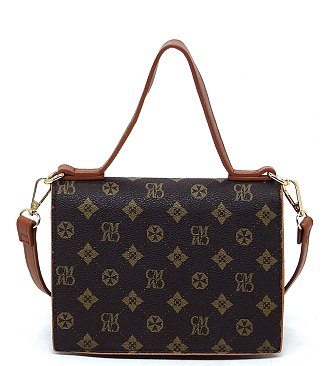 CM Monogram Push Lock Flap Crossbody Bag