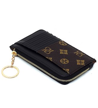 CM Monogram Card Holder Keychain Wallet