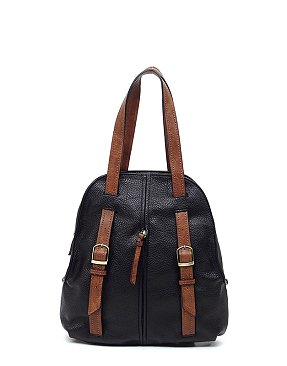 Pebbled 2-Tone Convertible Backpack