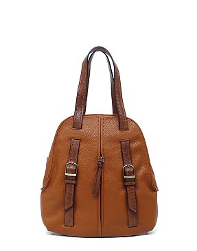 Pebbled 2-Tone Convertible Backpack