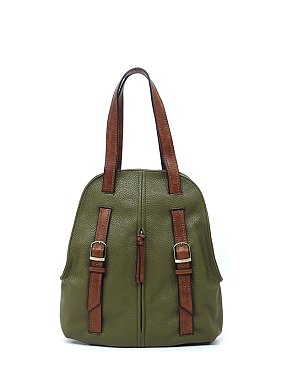 Pebbled 2-Tone Convertible Backpack