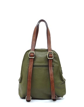 Pebbled 2-Tone Convertible Backpack