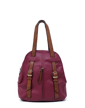 Pebbled 2-Tone Convertible Backpack