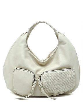 Fashion Woven Pocket Shoulder Bag Hobo