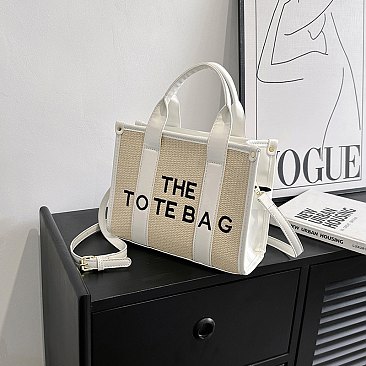 "The Tote Bag " Satchel Crossbody Straw Bag