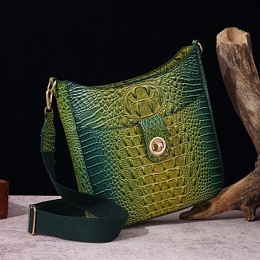 Tie-dyed 2 in 1 Croc Crossbody Bag with Coin Wallet