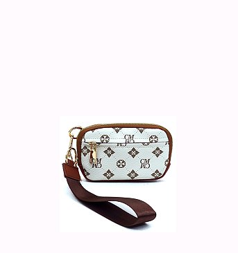 CM Monogram Pouch Wallet Wristlet