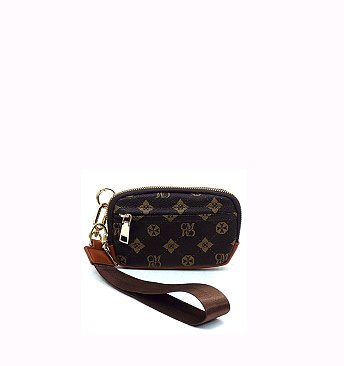 CM Monogram Pouch Wallet Wristlet