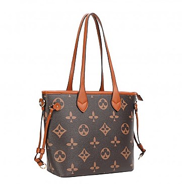 3 IN 1 Monogram Tote Shopping Bag Set