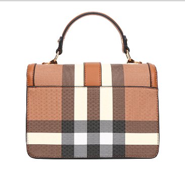 2 in 1 Plaid Top Handle Monogram Satchel Set