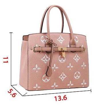 2-in-1 Monogram Classic Satchel Set + Wallet