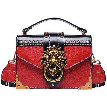 Lion head Buckle Handbags