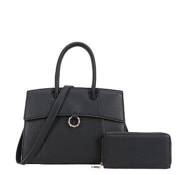 2-in-1 Fashion Satchel with Wallet