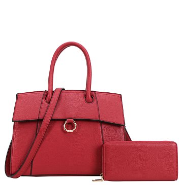 2-in-1 Fashion Satchel with Wallet