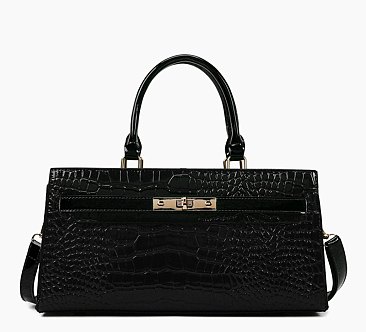 black purse croc