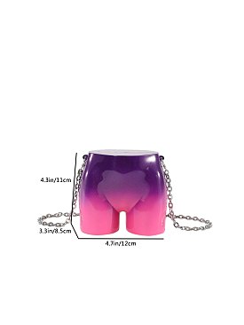 Acrylic Sexy Butt Gradient Handbag