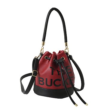 "The Bucket " Draw String Shoulder Bag