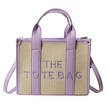 "The Tote Bag " Satchel Crossbody Straw Bag