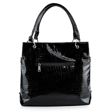 Belted Jean Design Tote Handbag