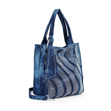 Rhinestone Pattern Tote