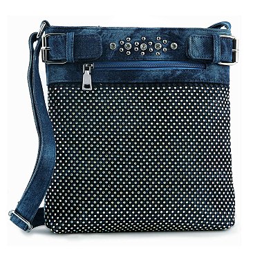 Elegant Rhinestone Bling Crossbody Sling