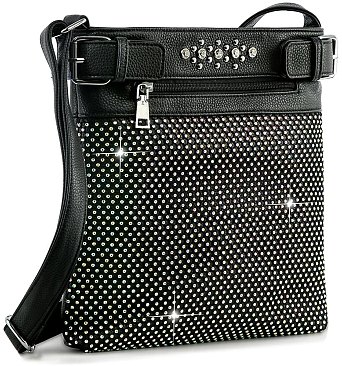 Elegant Rhinestone Bling Crossbody Sling