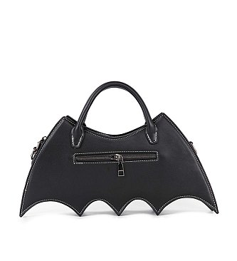 Bat Wing Rhinestone Spider Accent Fashion Bag