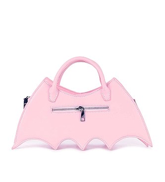 Bat Wing Rhinestone Spider Accent Fashion Bag