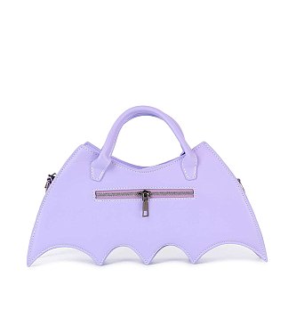 Bat Wing Rhinestone Spider Accent Fashion Bag