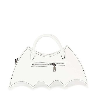 Bat Wing Rhinestone Spider Accent Fashion Bag