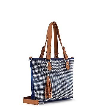 Rhinestone Denim Fashion Tote