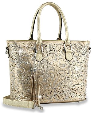 Layered Design Shopper Style Tote